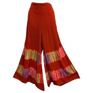 Indian Tie-Dye Bohemian Wide-Leg Long Palazzo Pants RIKA