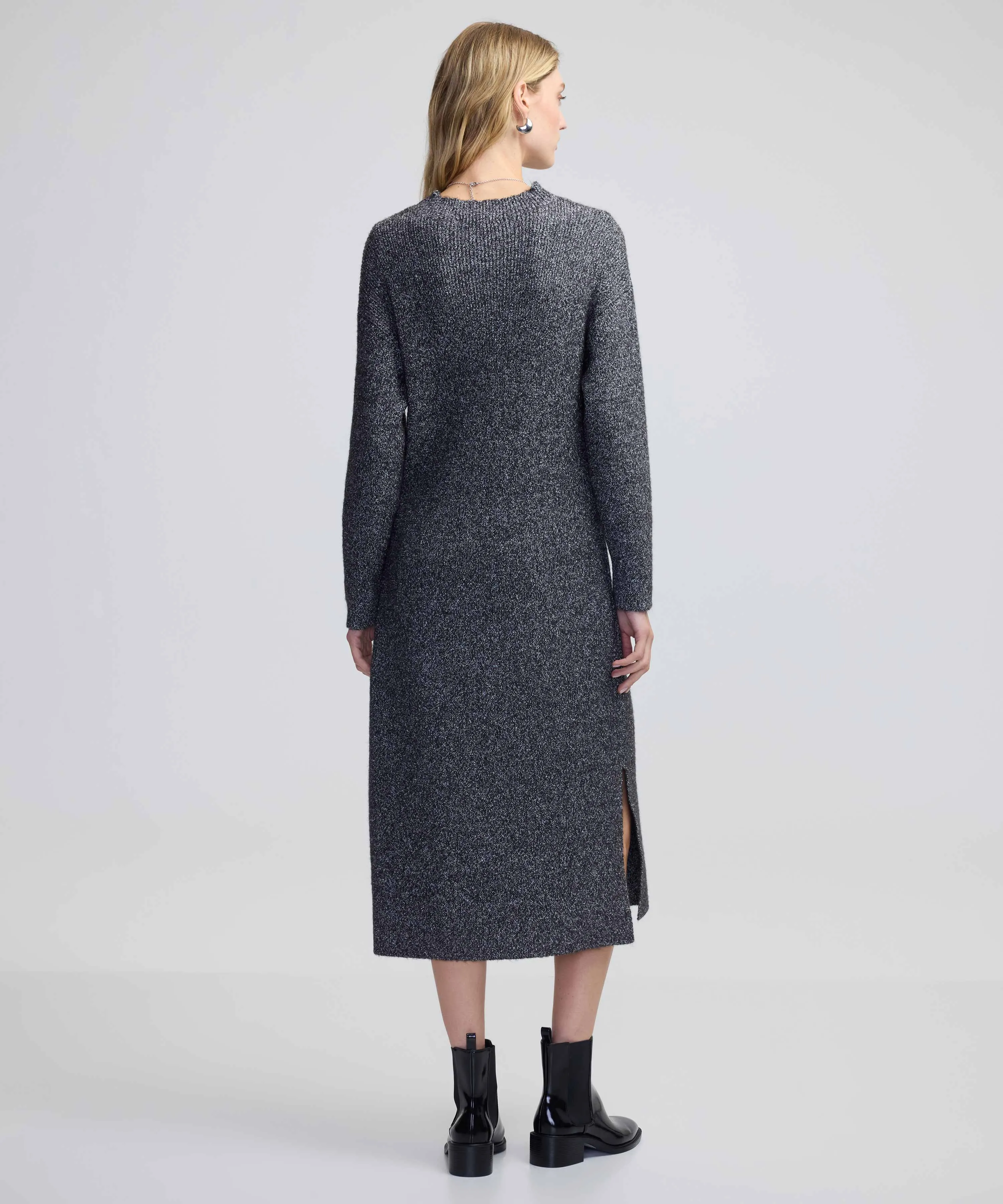 Ipekyol Belted Knit Dress Grey