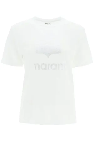 Isabel marant etoile 'zewel' t-shirt with metallic logo