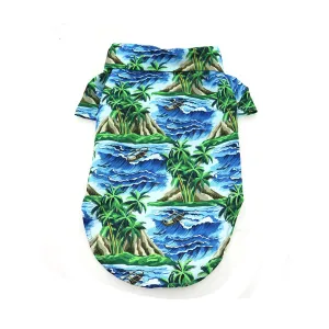 Island Life Hawaiian Camp Dog Shirt