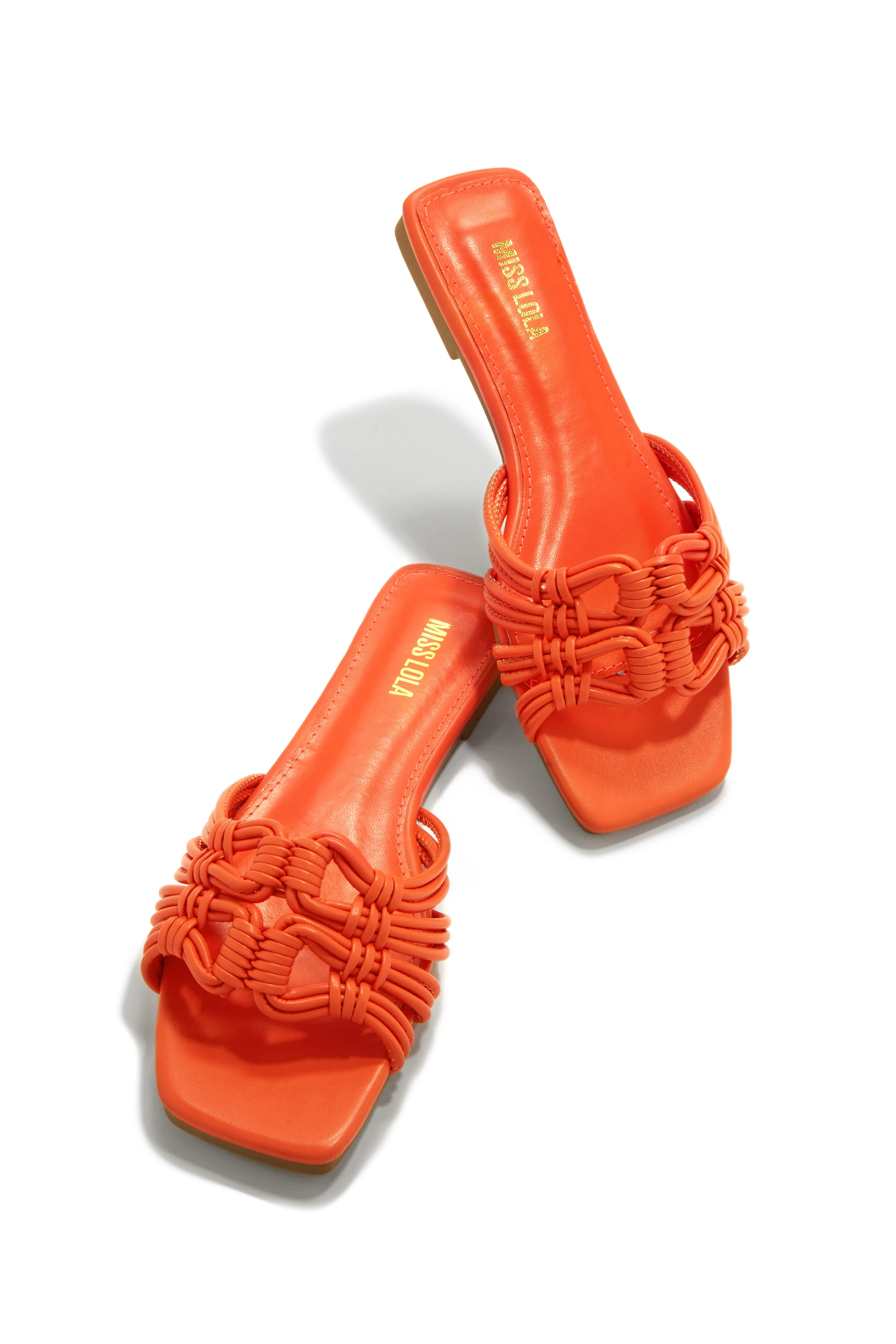 Island Of Paradise Slip On Sandals - Orange