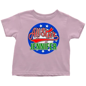 JENNIFER ALL STAR TODDLER T-SHIRT FOR JENNIFER