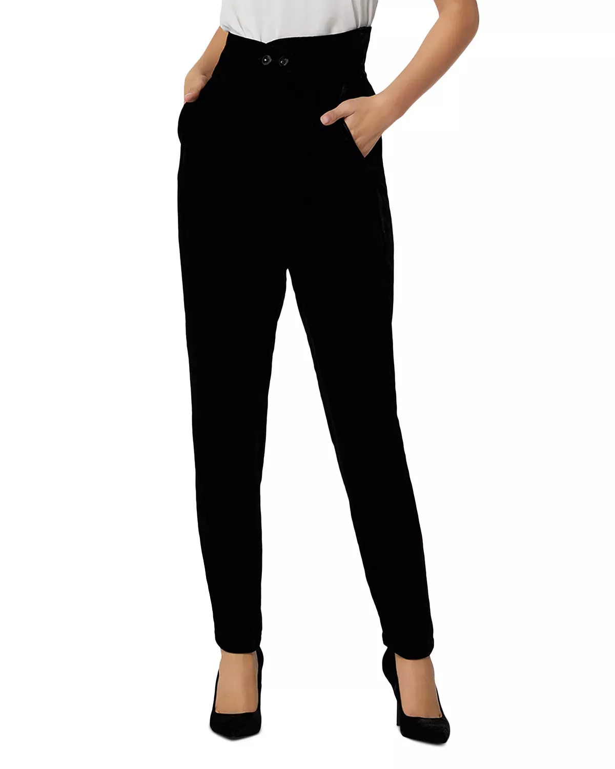 Joie Farah High Waist Velvet Pants