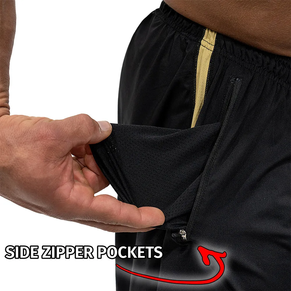 Jujimufu Stretchy Pants - Black w/ Gold