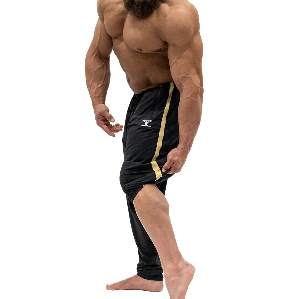 Jujimufu Stretchy Pants - Black w/ Gold