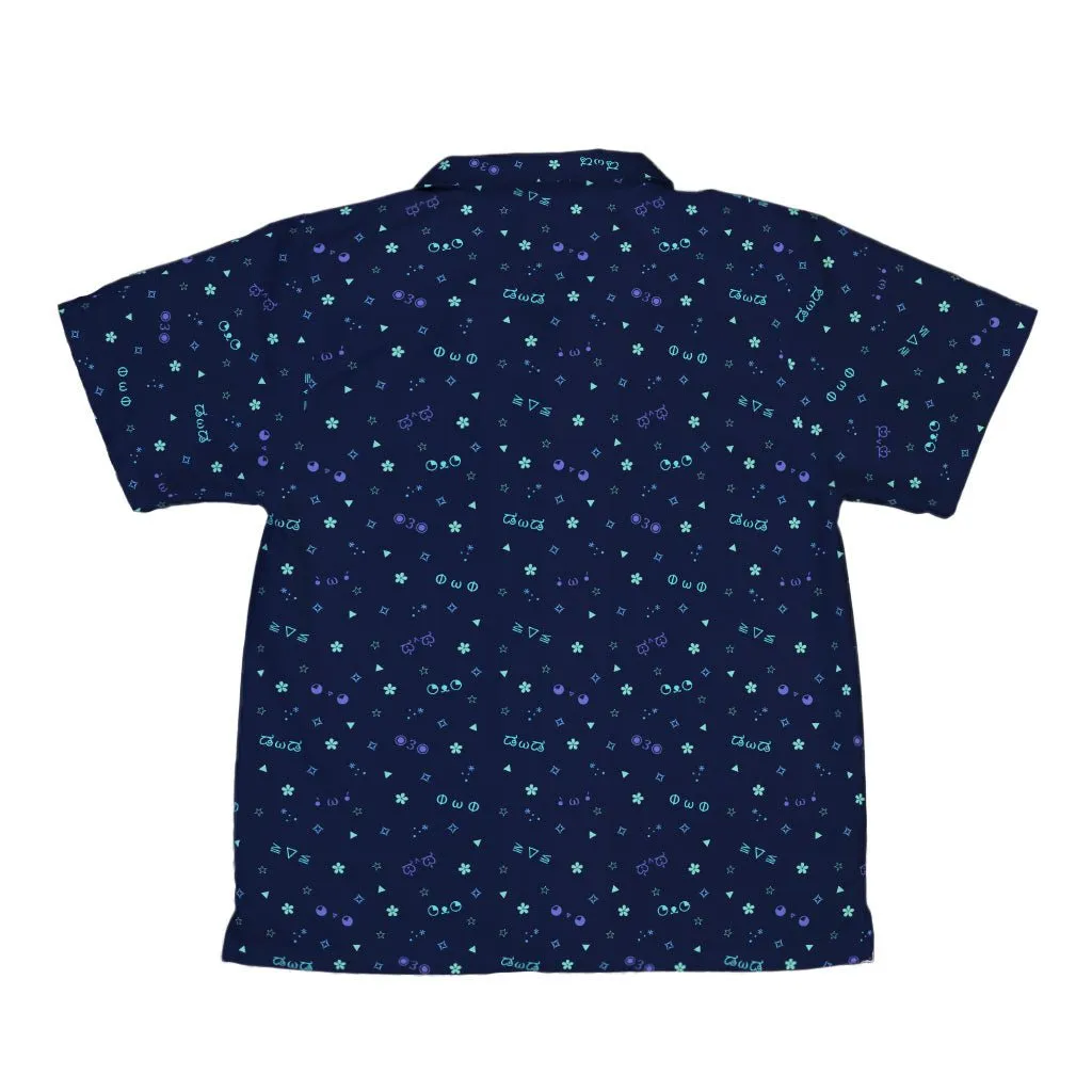 Kao Emojis Blue Youth Hawaiian Shirt