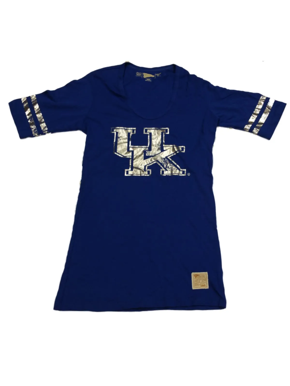 Kentucky Wildcats Distant Replays WOMENS Blue 1/4 Sleeve Scoop Neck T-Shirt (M)