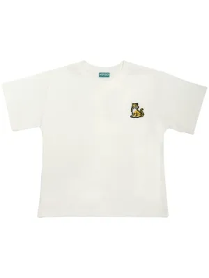 Kenzo Kids   Embroidered logo cotton jersey t-shirt 