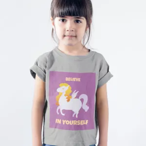 Kids Girls Believe In Yourself T-Shirt