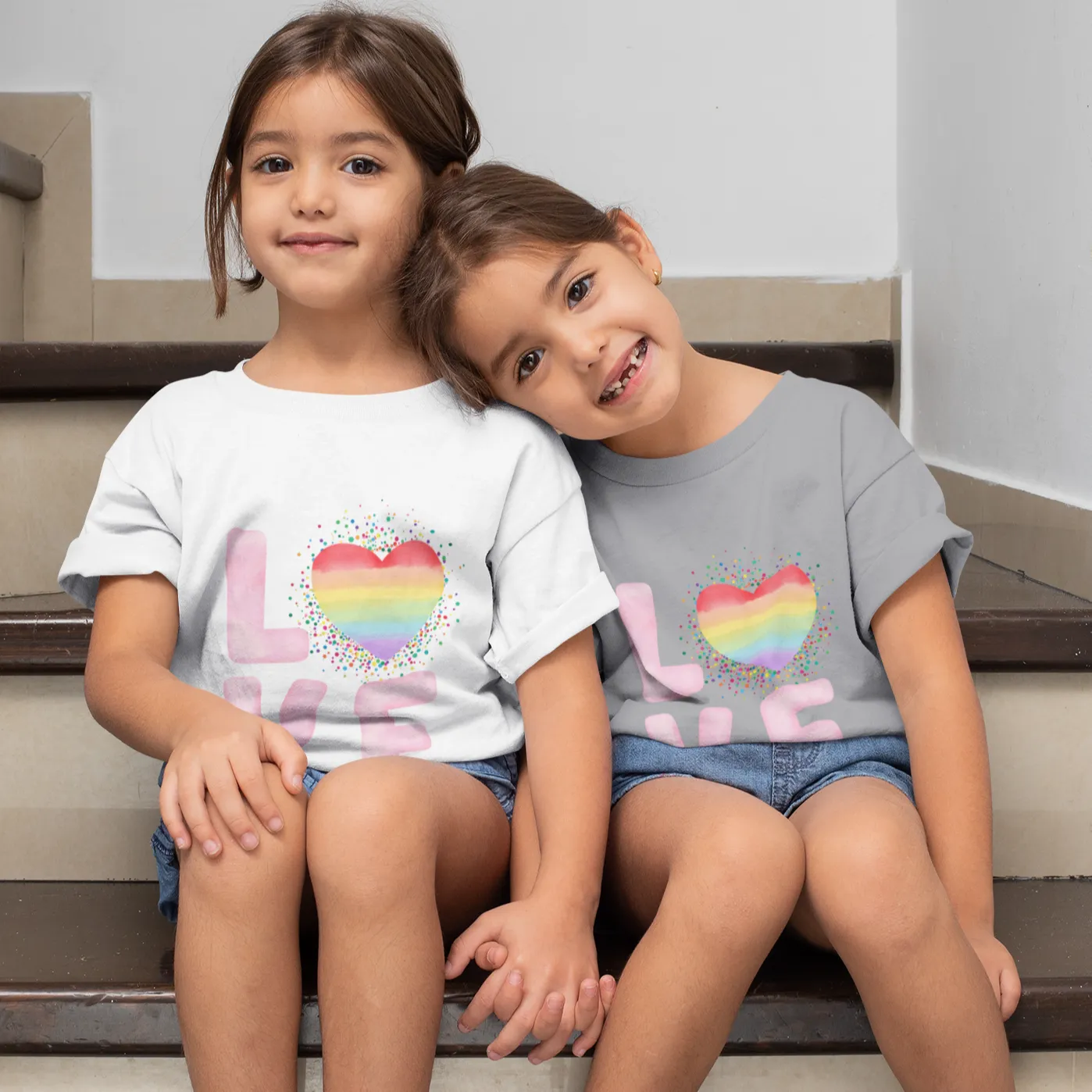 Kids Love Theme T-Shirt