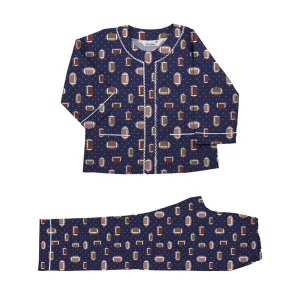 Kid's Pyjama Set- Henley Neck <br> Baseball <br> <span style="font-size: 11px; font-family:Helvetica,Arial,sans-serif;">Can Be Personalised</span>