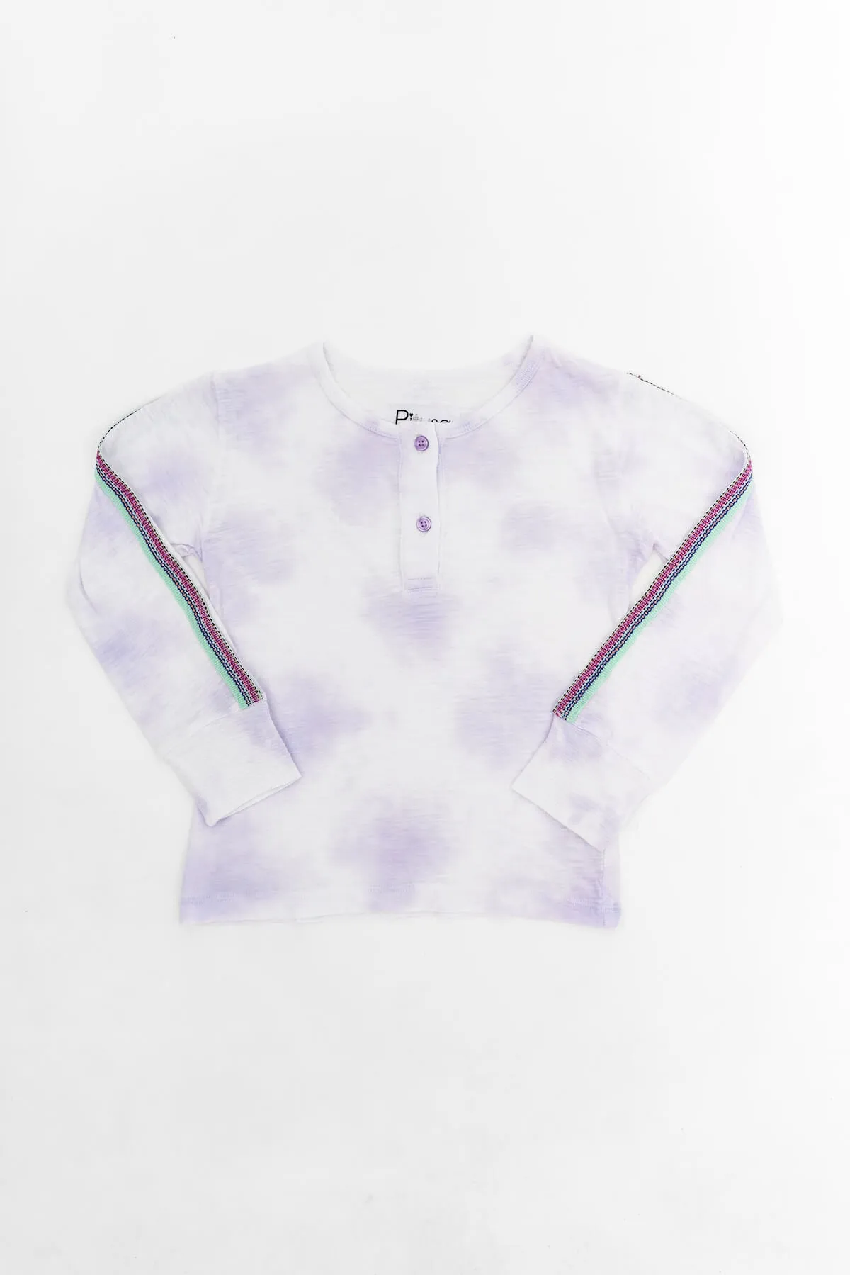 Kids Tie Dye Henley Top