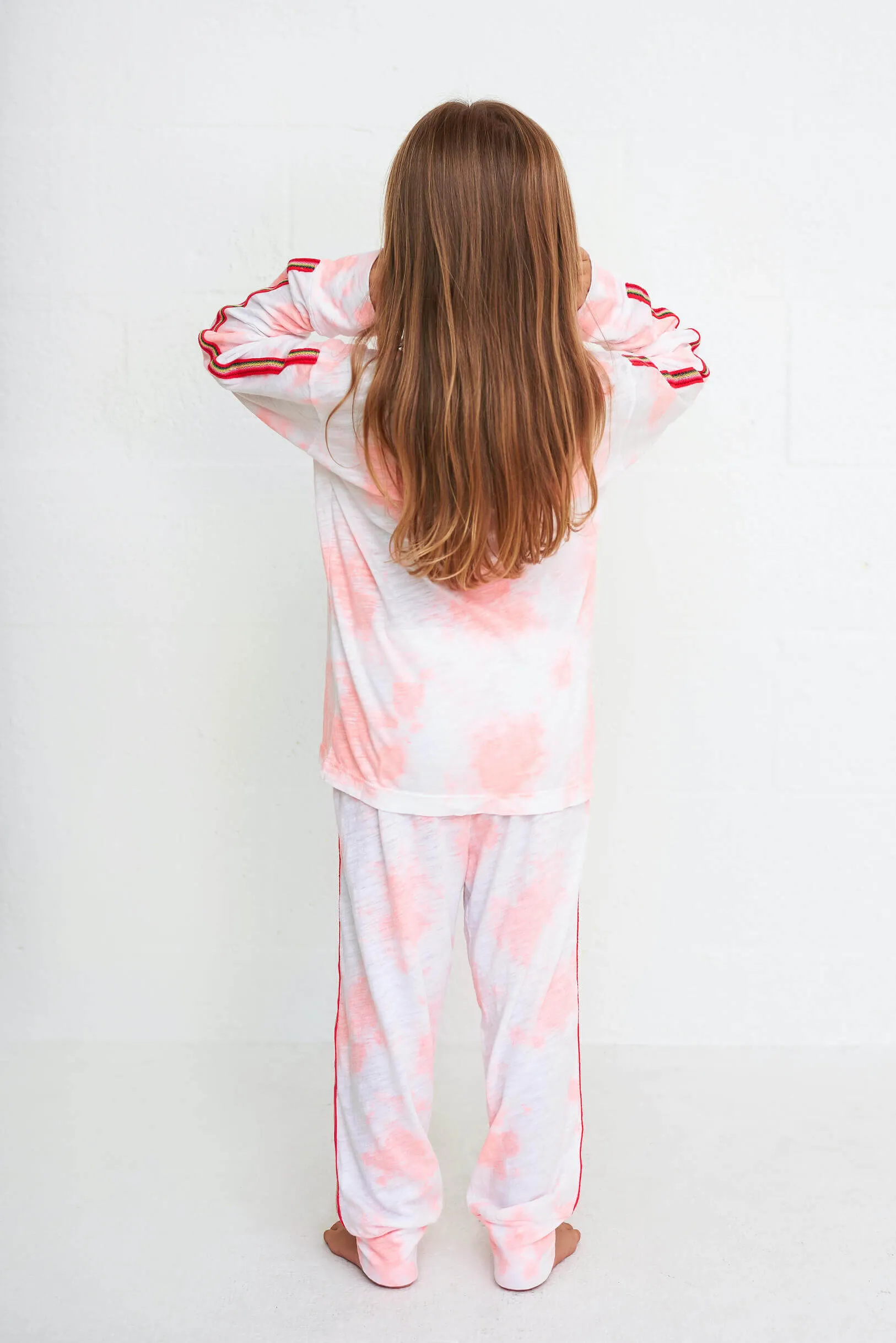 Kids Tie Dye Henley Top