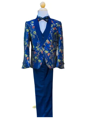 Kids World Floral 5-Piece Suit (Big Boys)