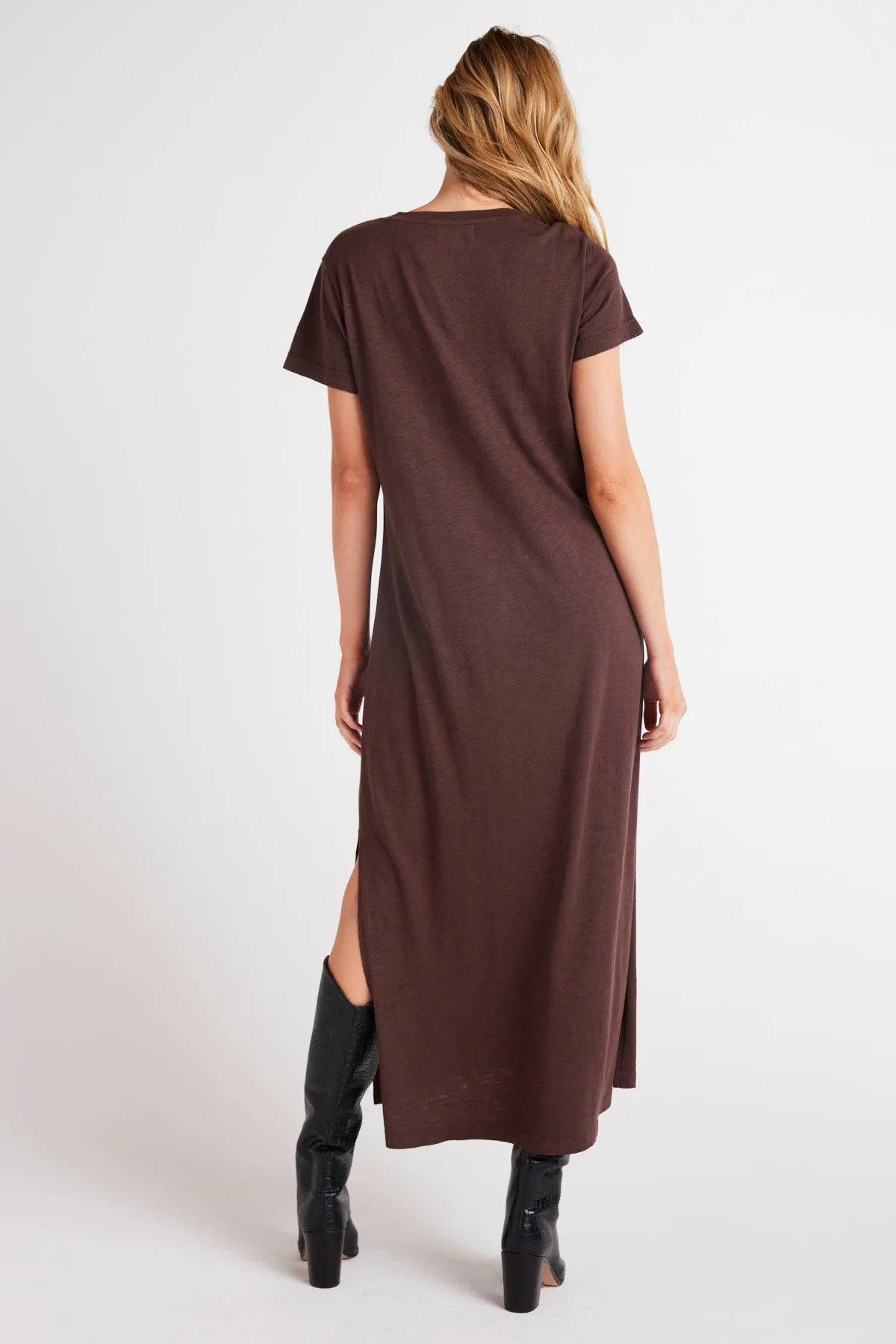 Knit V-Neck Maxi Dress