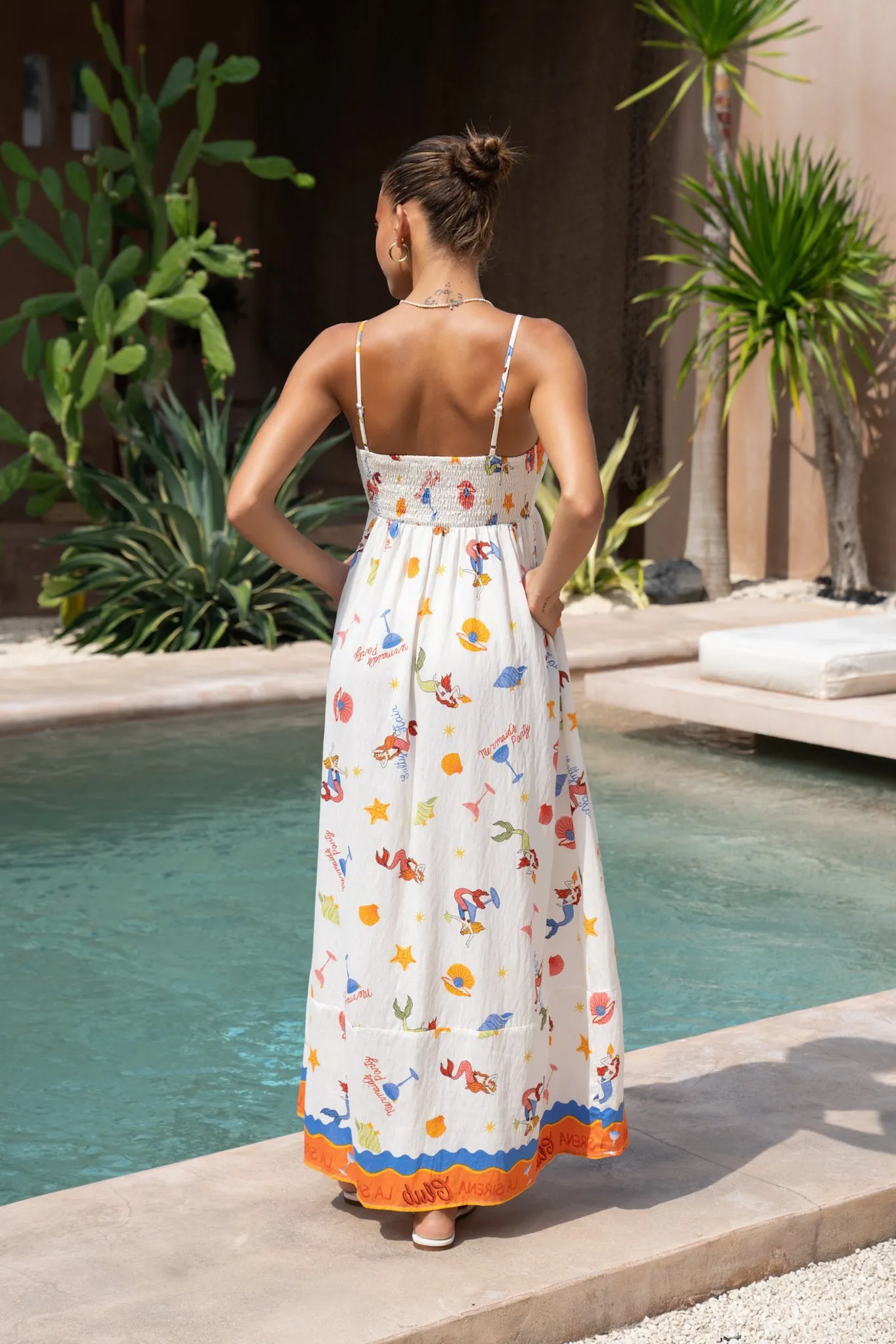 La Sirena Multicolour Abstract Maxi Dress