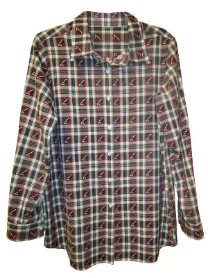 Ladies long sleeve oversized theme shirt. On Sale Now