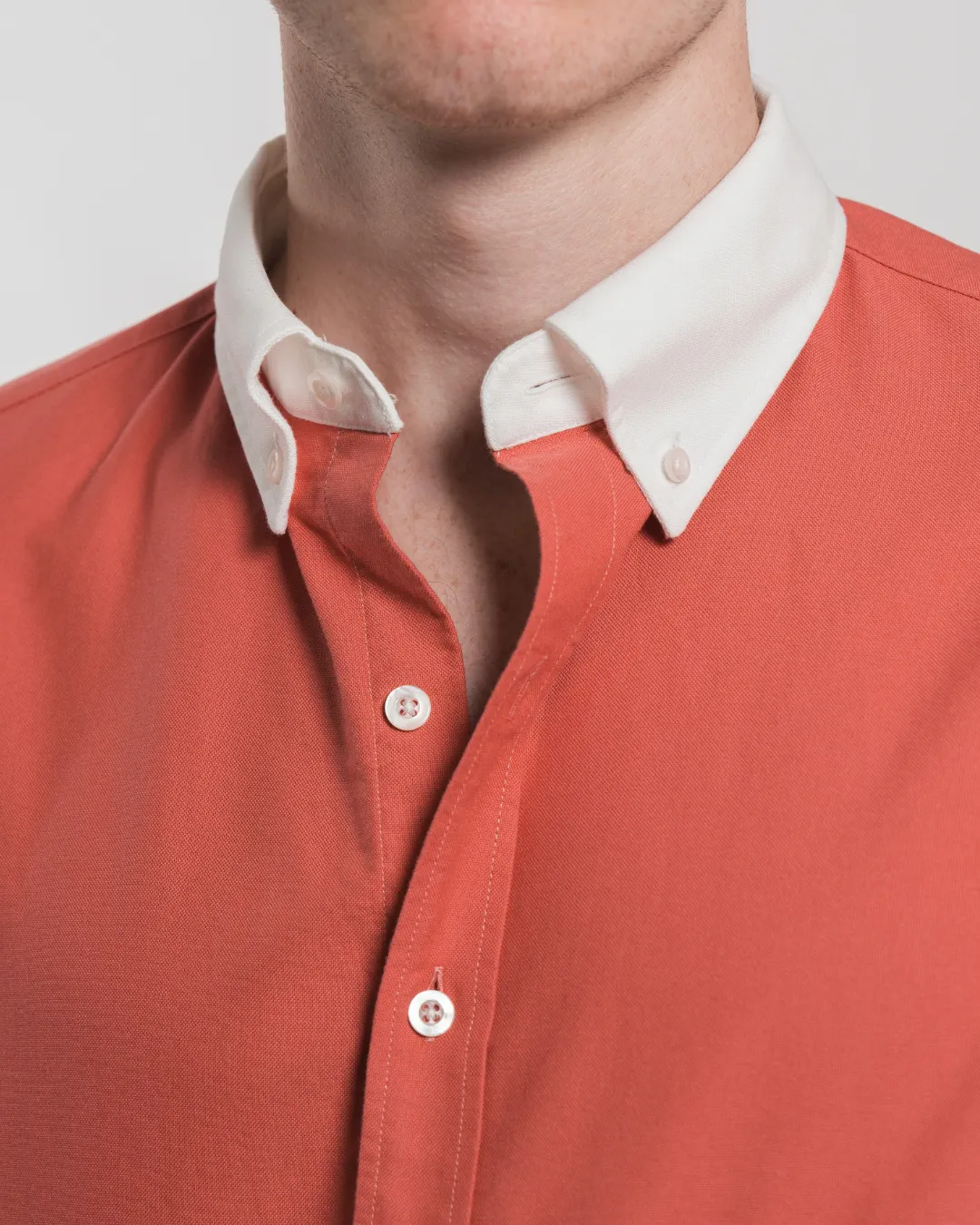 Le Alfré Nantucket Red Contrast Collar Oxford Shirt (Limited Edition)