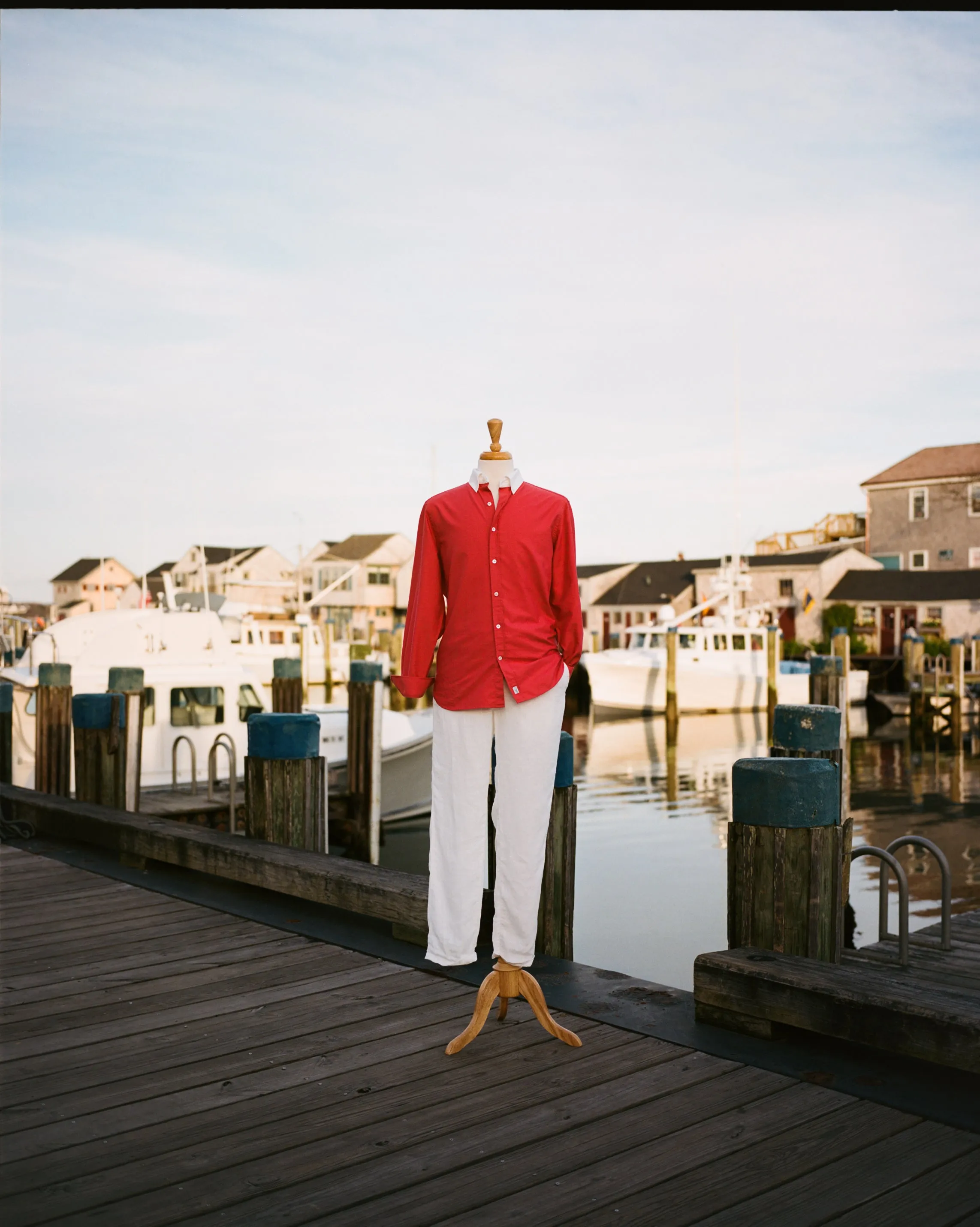 Le Alfré Nantucket Red Contrast Collar Oxford Shirt (Limited Edition)