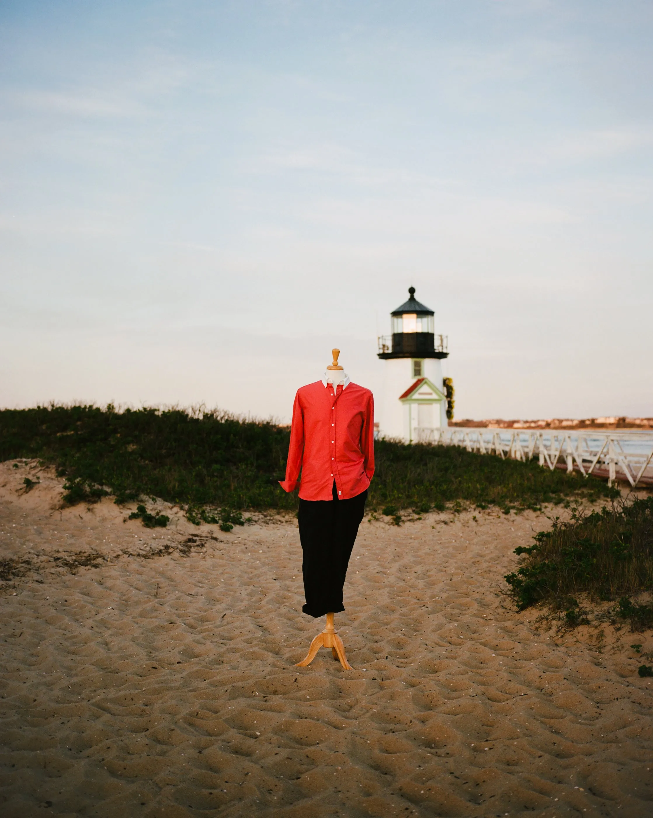 Le Alfré Nantucket Red Contrast Collar Oxford Shirt (Limited Edition)