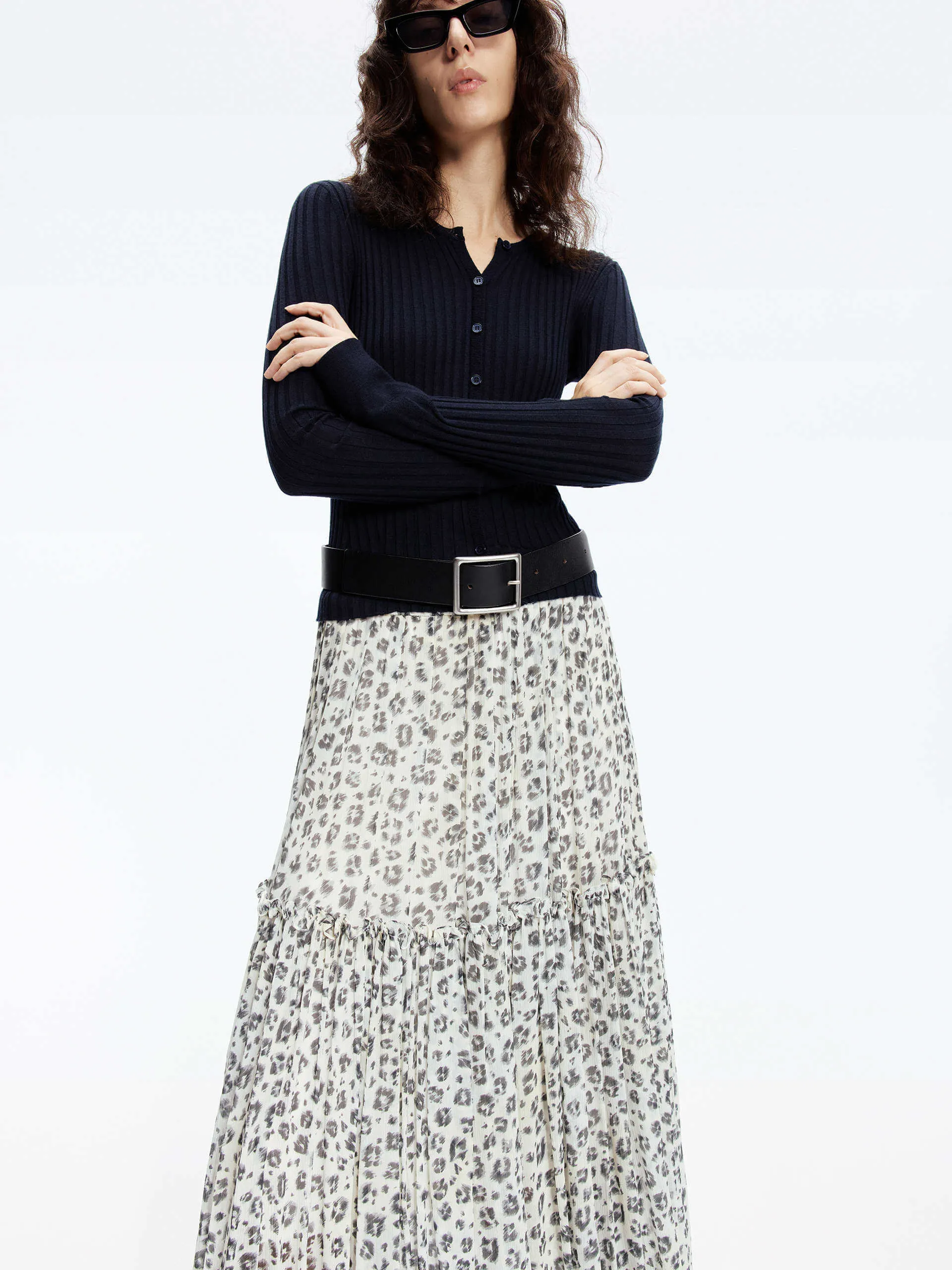 Leopard Print Maxi Skirt