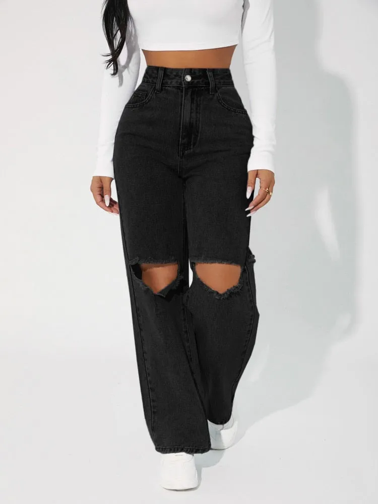 Leyah High Waist Boyfriend Jeans