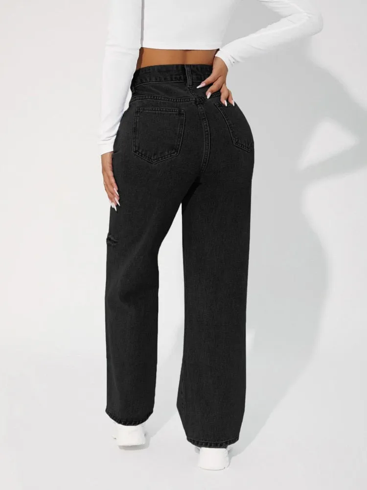 Leyah High Waist Boyfriend Jeans