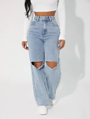 Leyah High Waist Boyfriend Jeans