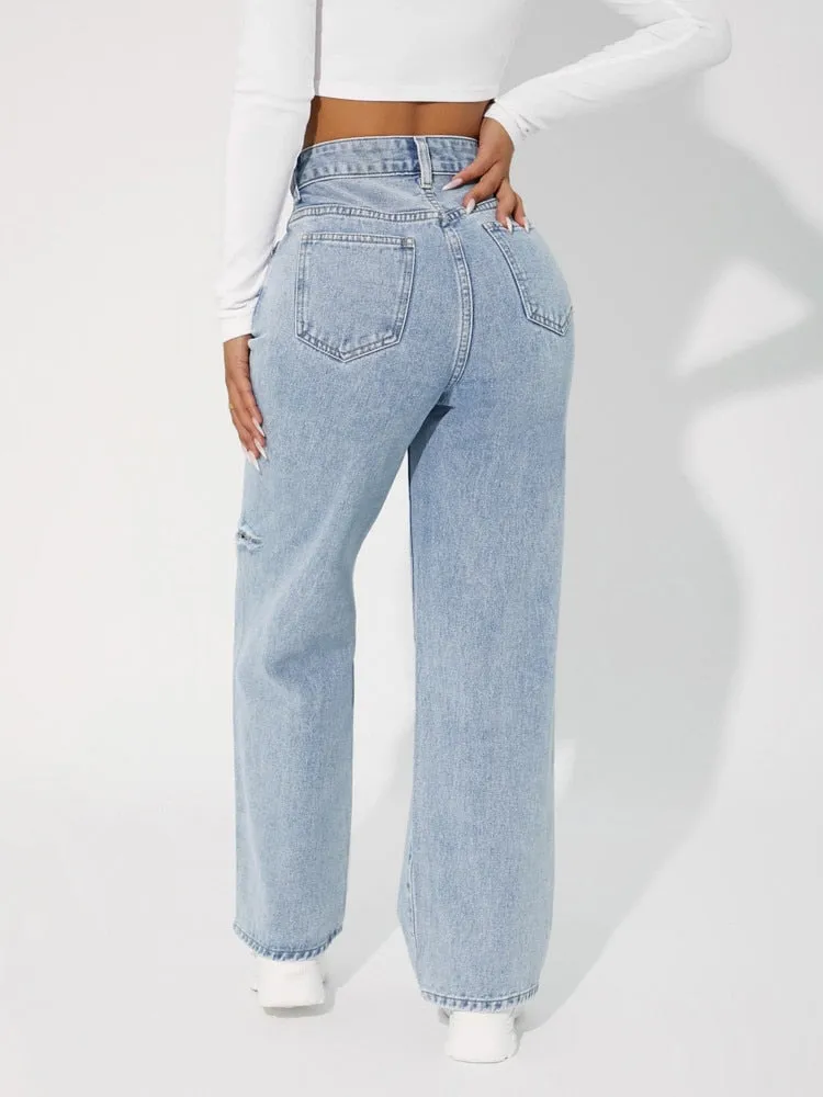 Leyah High Waist Boyfriend Jeans