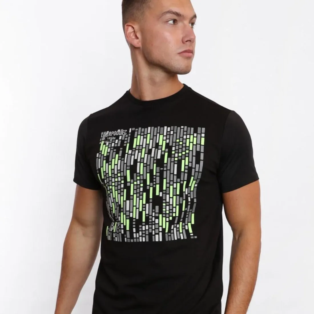 LFC MEN NEON PRINT TEE ROUND NECK BLACK