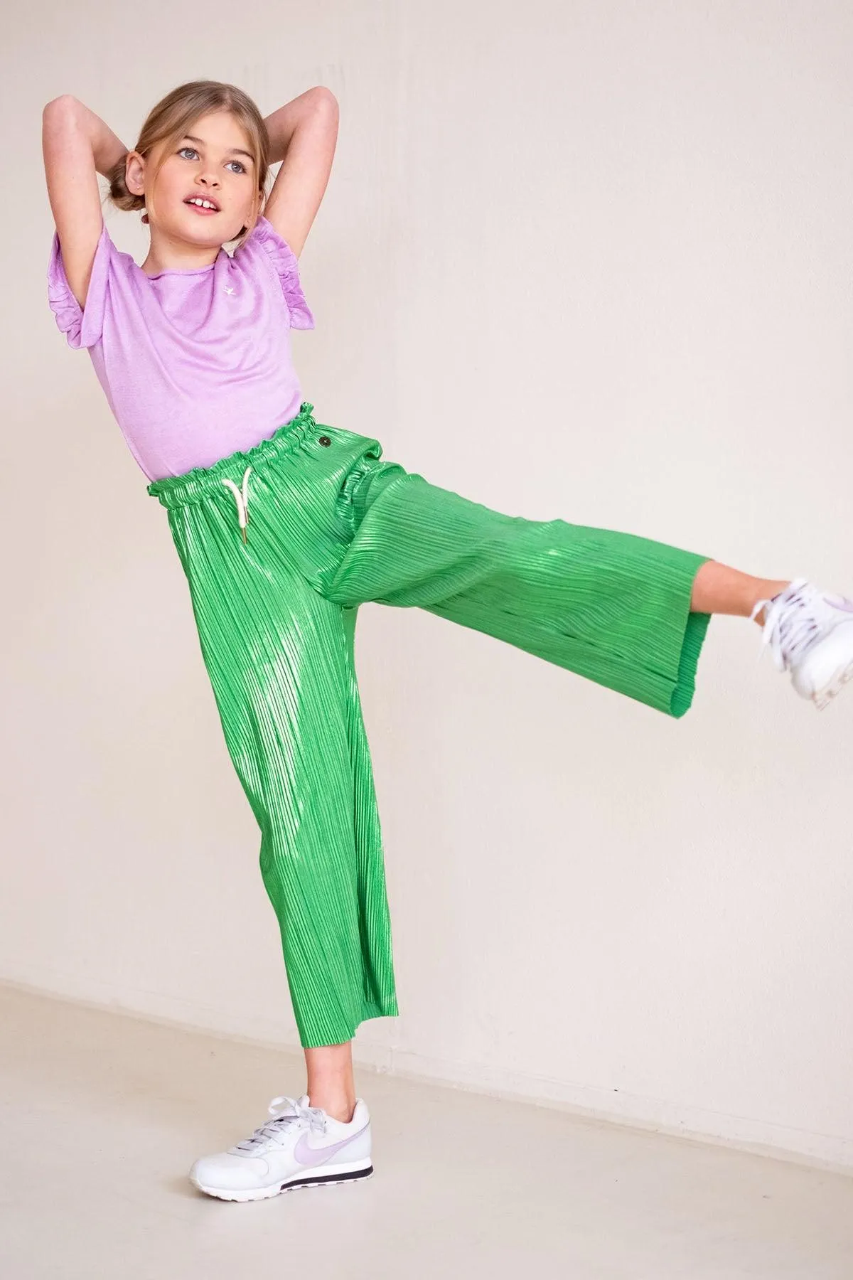 LikeFLO Trouser Paris Green Metallic