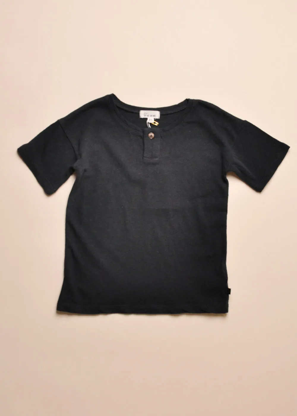 LINENBLEND HENLEY - NAVY