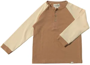 Lugoff Raglan Henley | Beige Cream