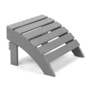 Luxury Adirondack Footstool - light grey