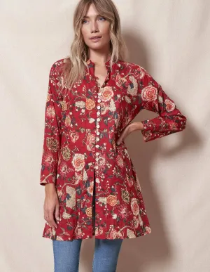 Madelaine Tunic - Red - As-Is-Clearance