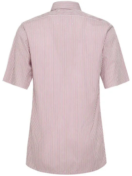 Maison Margiela   Striped cotton short sleeved shirt 