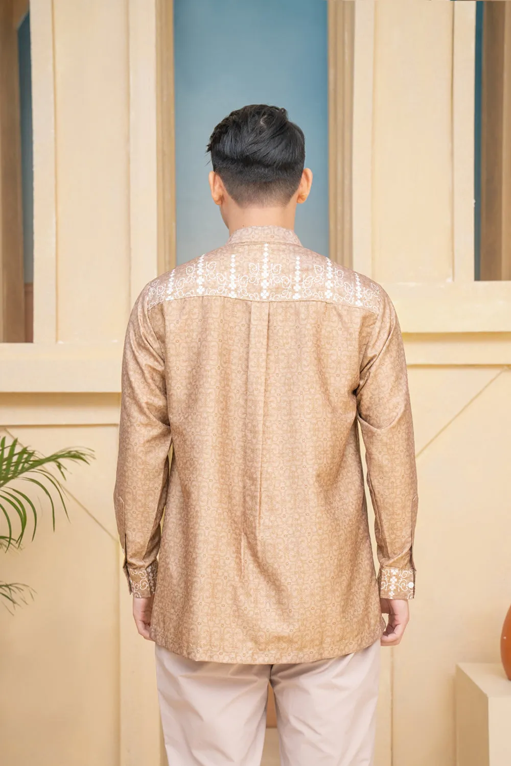 Malqaf Long Shirt Men Golden Delight