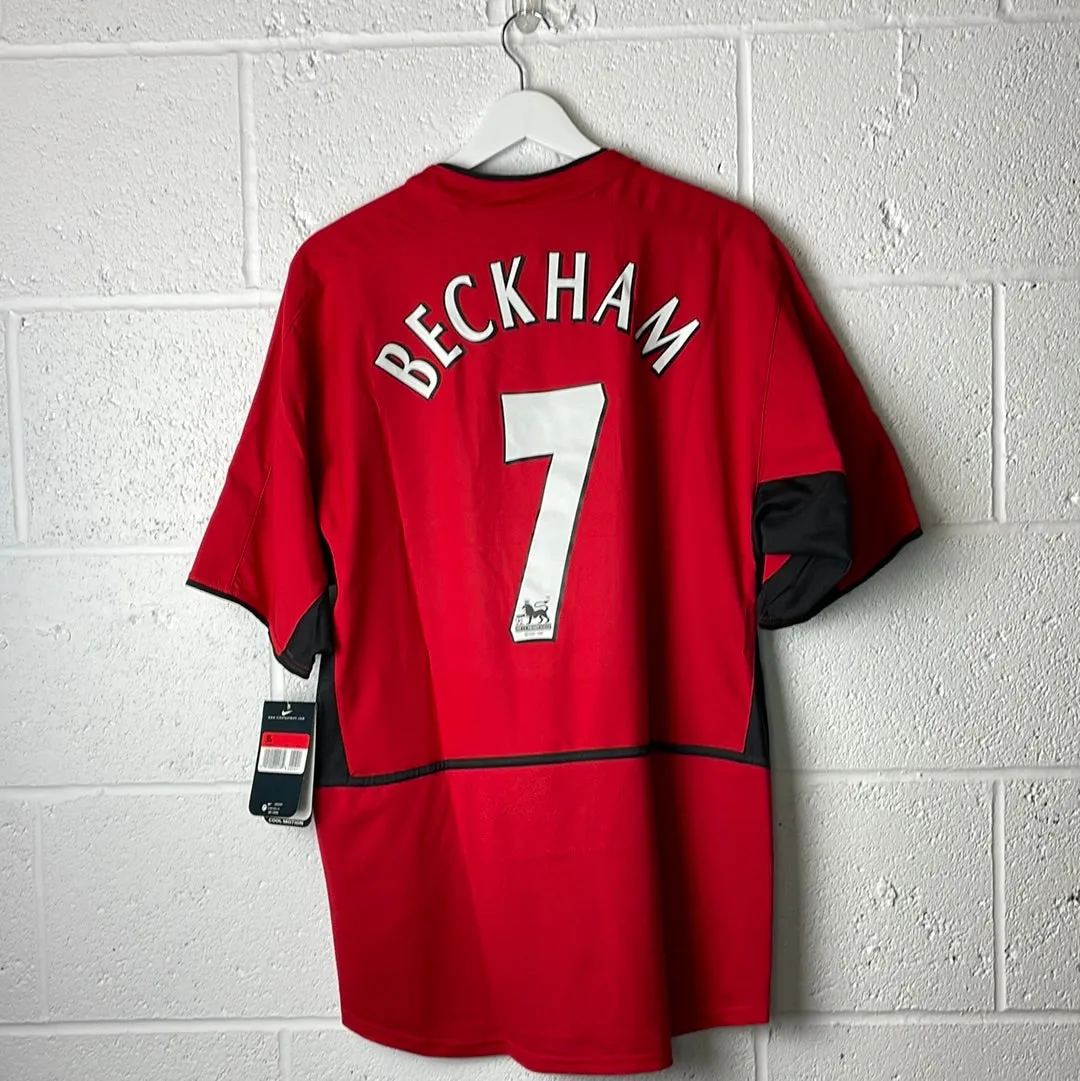 Manchester United 2002-2003 Home Shirt - BNWT - Beckham 7 - Original Shirt