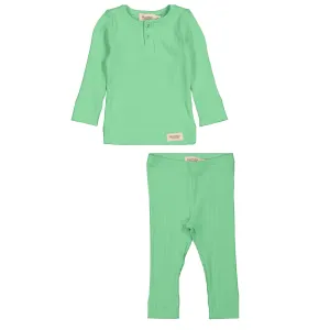 Marmar Ribbed Set- Cale Green