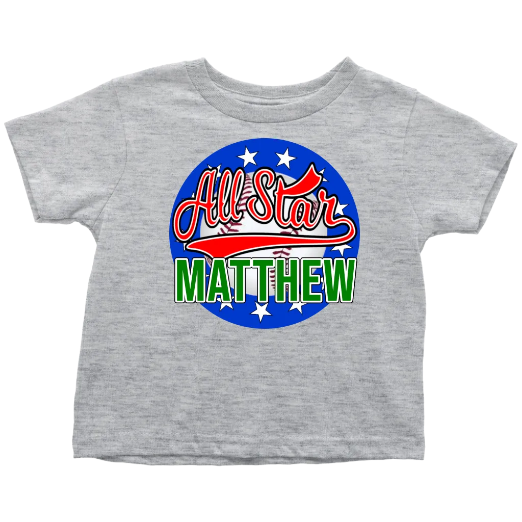 MATTHEW ALL STAR TODDLER T-SHIRT FOR MATTHEW