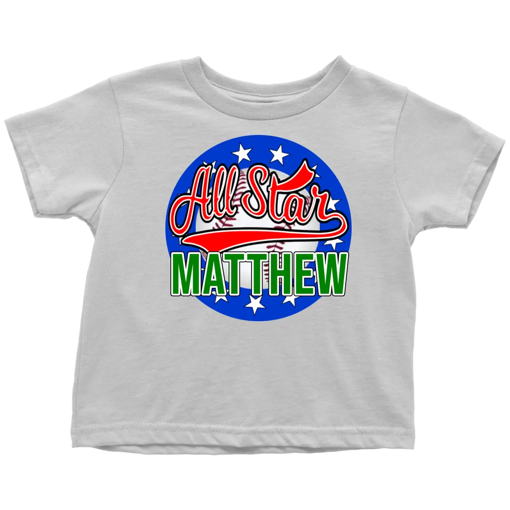 MATTHEW ALL STAR TODDLER T-SHIRT FOR MATTHEW