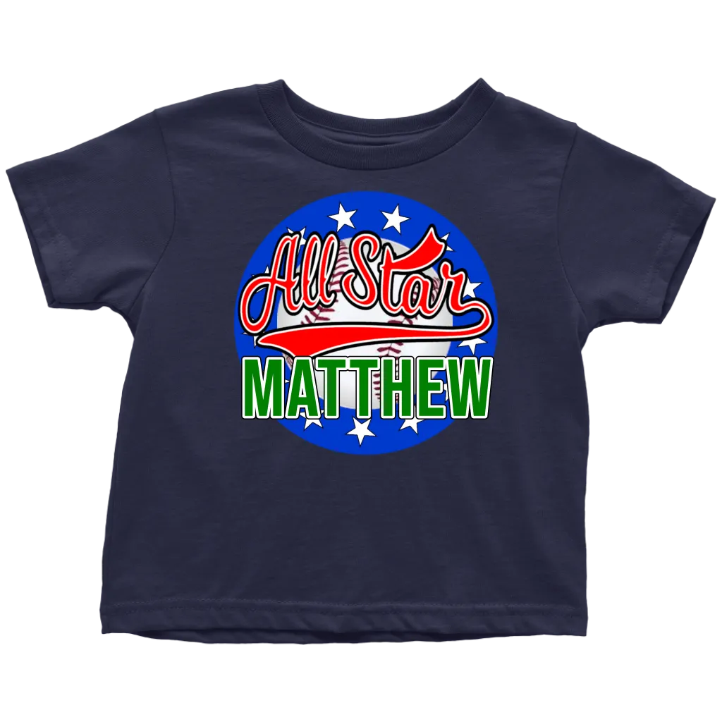 MATTHEW ALL STAR TODDLER T-SHIRT FOR MATTHEW