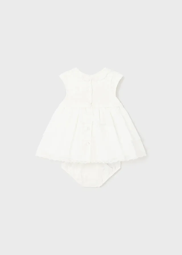 MAY White Ruffle Dress