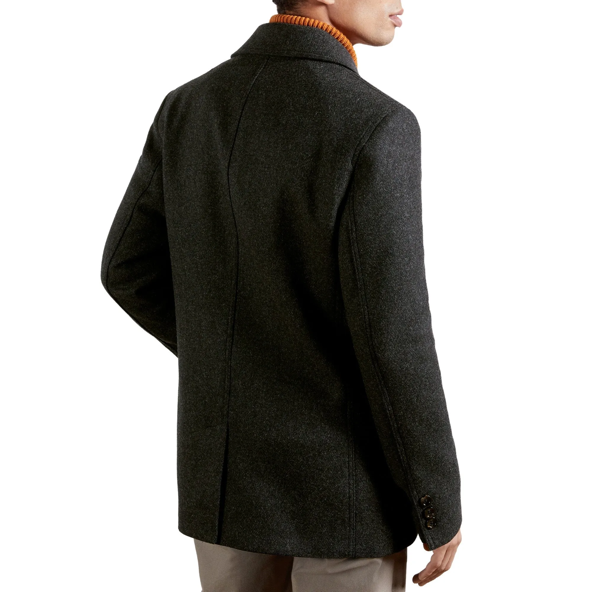 Men Mmo-Summit-Wool Peacoat - Charcoal