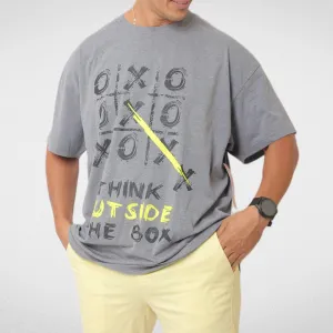 Men XO T-Shirt -  Grey