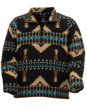 Men's Charlie Henley - Black Aztec