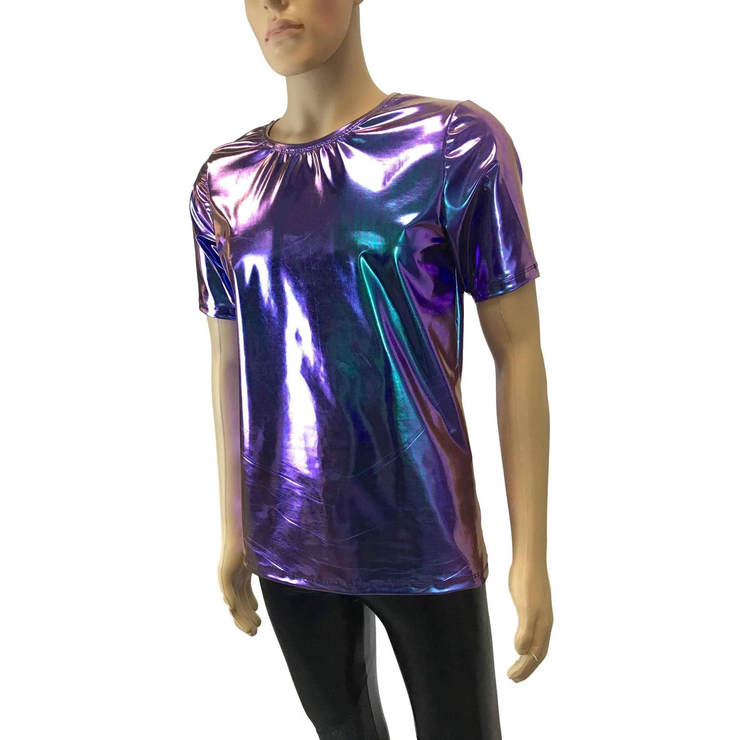 Men's Holographic Oil Slick Tee or T-shirt