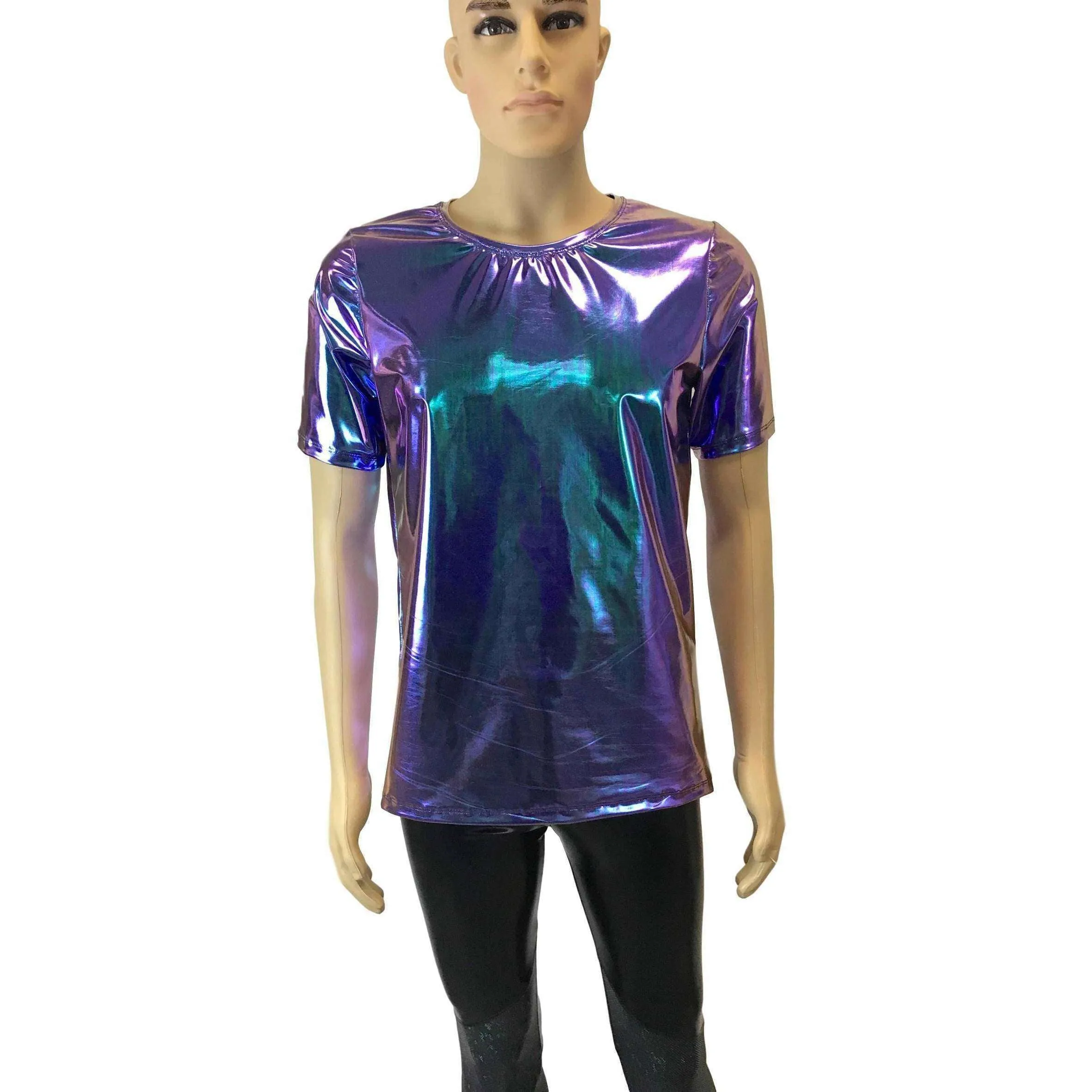 Men's Holographic Oil Slick Tee or T-shirt