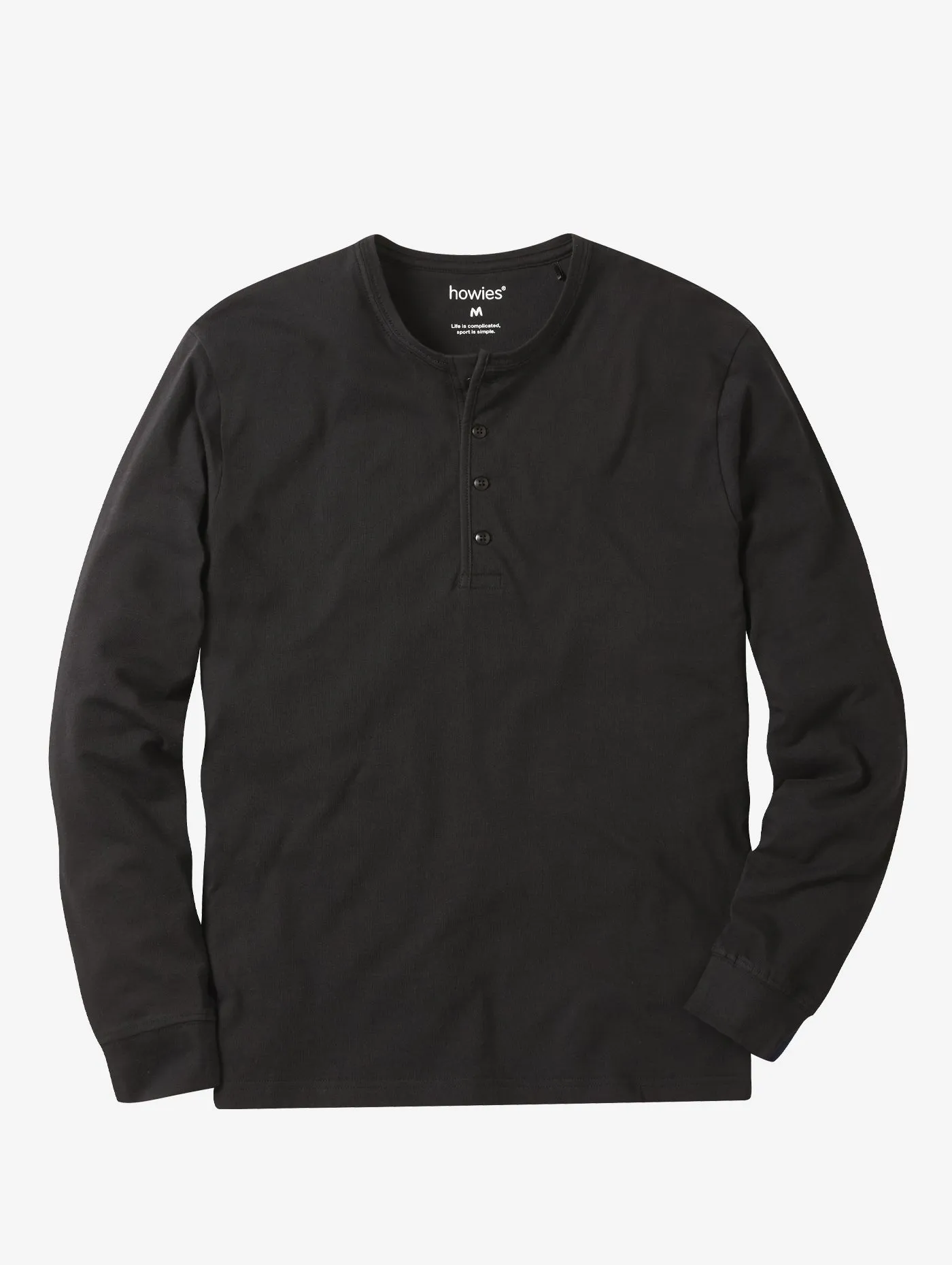 Men's Long Sleeved Organic Henley