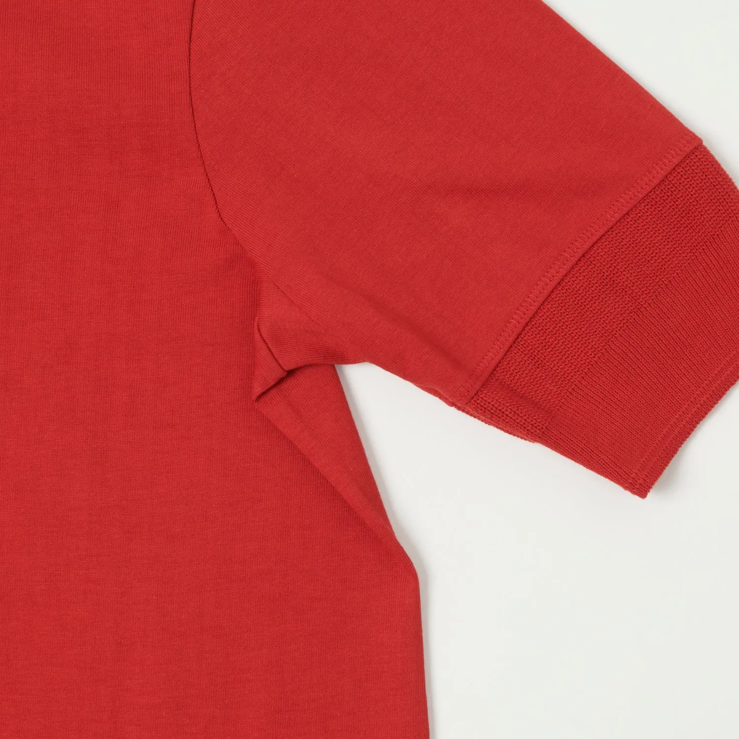 Merz b. Schwanen 207 Short Sleeve Henley - Red